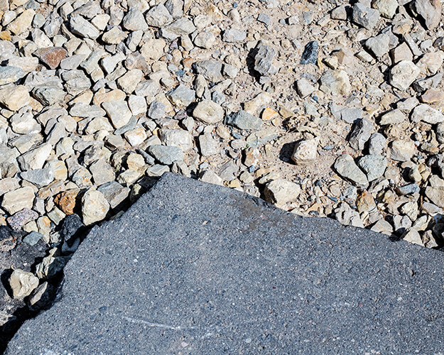 Crushed stone/asphalt