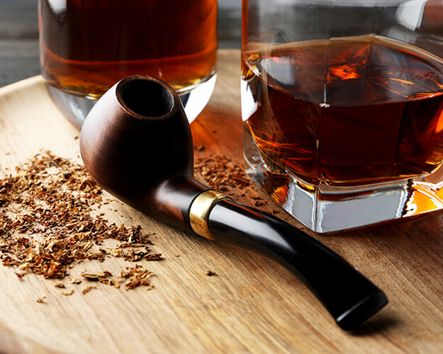 Tobacco products and alcohol